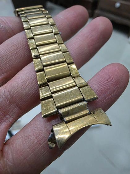 สายนาฬิกา ยี่ห้อ Omega สวยของใหม่เก่าเก็บ เดิมๆ หายาก สีทอง พร้อมส่งครับ รูปที่ 9