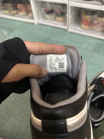 Jordan 1 Low Black White Grey รูปที่ 3