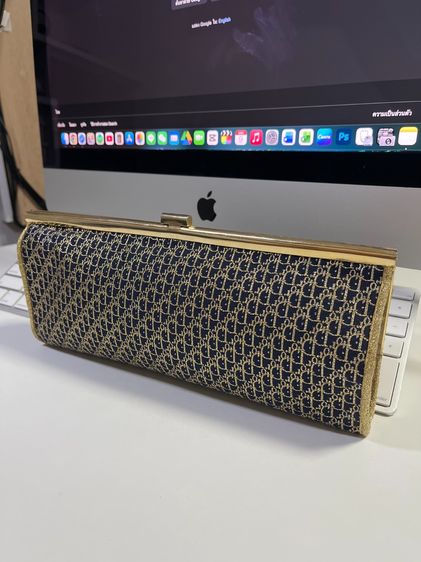 Christian Dior Oblique Frame Clutch ของแท้ 100💯 (ใช้งานน้อยสภาพดีมาก)