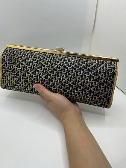 Christian Dior Oblique Frame Clutch ของแท้ 100💯 (ใช้งานน้อยสภาพดีมาก) รูปที่ 2