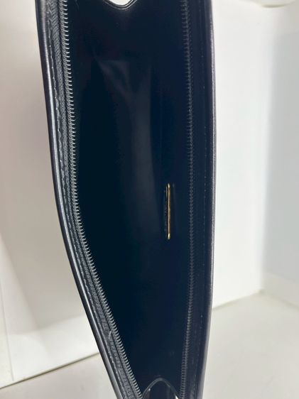 Mario Valentino Monogram Leather Clutch กระเป๋า คลัตช์ ถือ  สีดํา แท้ 100💯 รูปที่ 11
