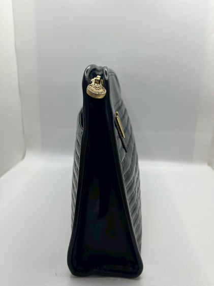 Mario Valentino Monogram Leather Clutch กระเป๋า คลัตช์ ถือ  สีดํา แท้ 100💯 รูปที่ 7