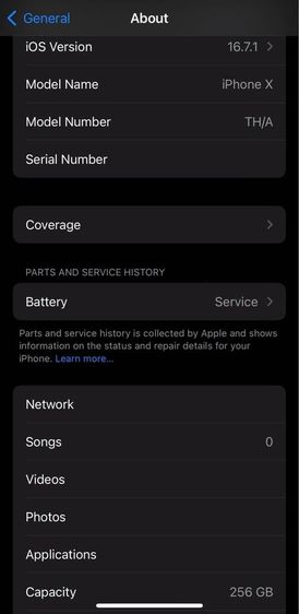 ขายด่วน IPHONE X 256GB สีดำ ศูนย์ไทย อ่านรายละเอียด รูปที่ 6