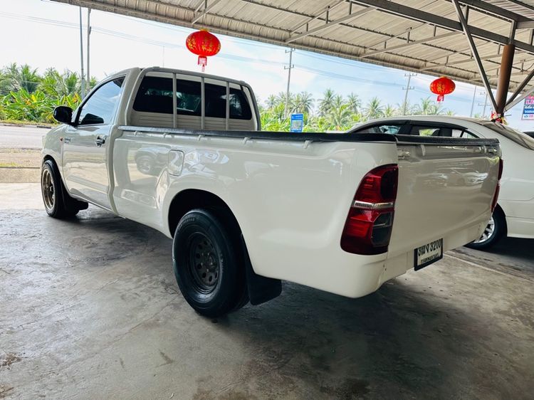 Toyota Hilux Vigo Champ 2015 2.5 J Single Cab Pickup ดีเซล ไม่ติดแก๊ส เกียร์ธรรมดา ขาว รูปที่ 4