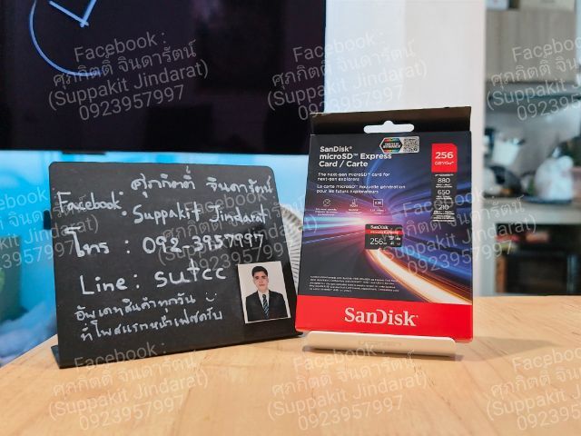 ที่เก็บข้อมูลและเมมโมรี่การ์ด Micro SD Card Sandisk Express 256GB มือหนึ่ง ประกันศูนย์ไทย