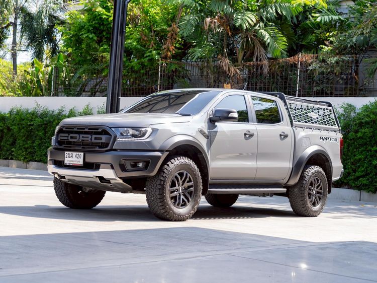 Ford Ranger 2021 Raptor 2.0 Bi-Turbo 4WD Pickup ดีเซล ไม่ติดแก๊ส เกียร์อัตโนมัติ เทา รูปที่ 3