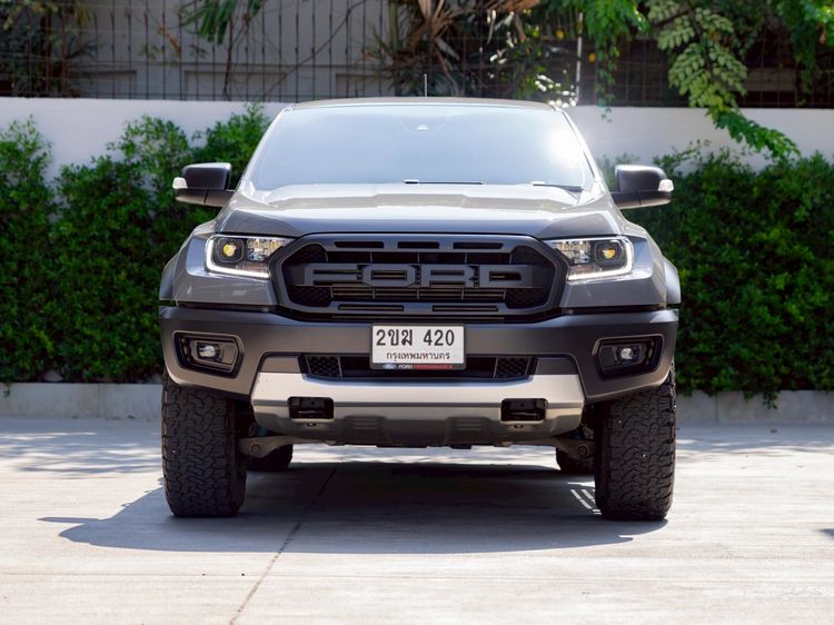 Ford Ranger 2021 Raptor 2.0 Bi-Turbo 4WD Pickup ดีเซล ไม่ติดแก๊ส เกียร์อัตโนมัติ เทา รูปที่ 2