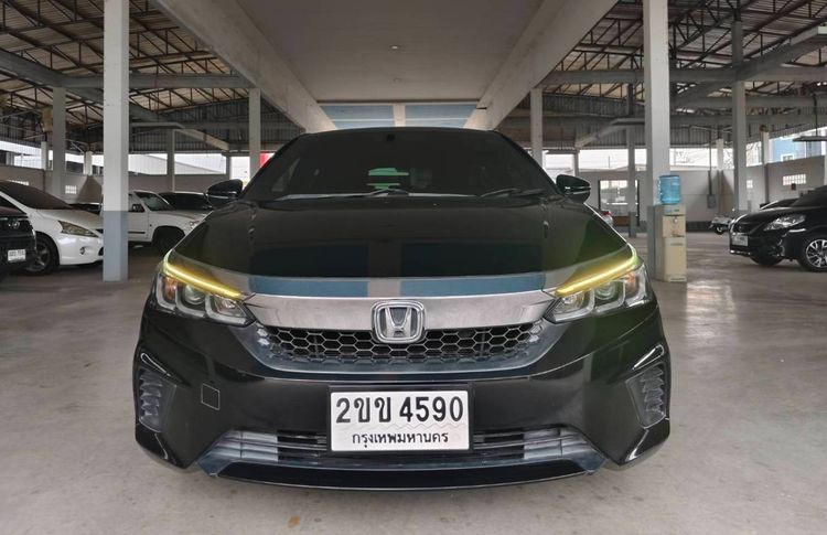 Honda City 2021 1.0 SV Sedan เบนซิน ไม่ติดแก๊ส เกียร์อัตโนมัติ ดำ รูปที่ 2