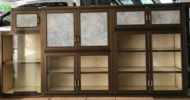 กระจกตู้บานเปิด, กระจกตุ้บานเปิดทึบ กระจกตู้เอกสาร ตู้หนังสือ ราคาถูก รูปที่ 8