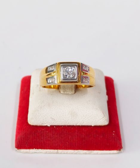 แหวนเพชร 1 เม็ด - บ่าเพชร 2 แถว รูปที่ 5