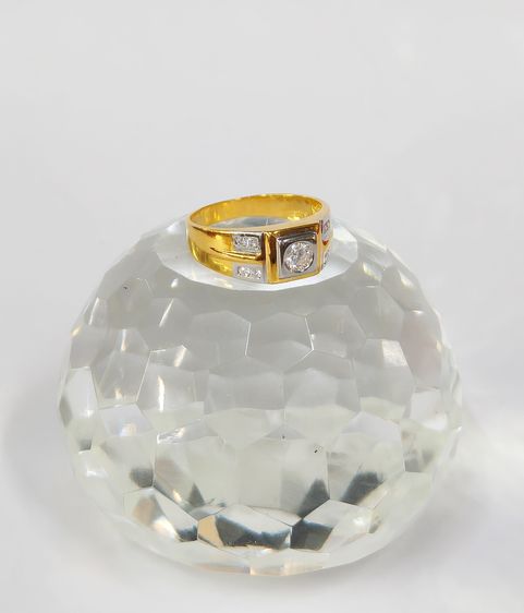 แหวนเพชร 1 เม็ด - บ่าเพชร 2 แถว รูปที่ 7