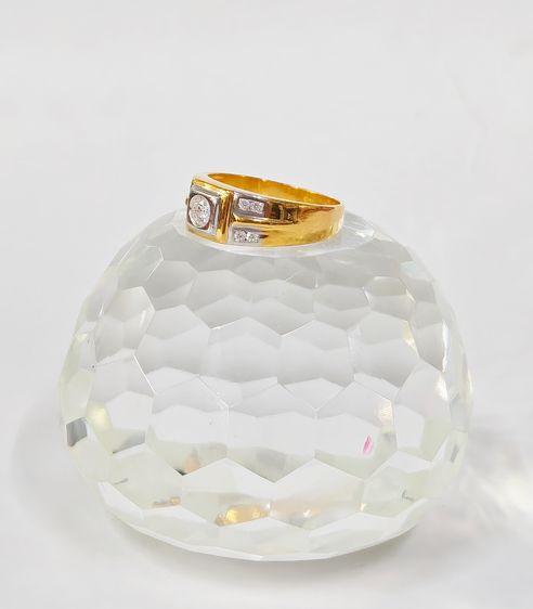 แหวนเพชร 1 เม็ด - บ่าเพชร 2 แถว รูปที่ 8