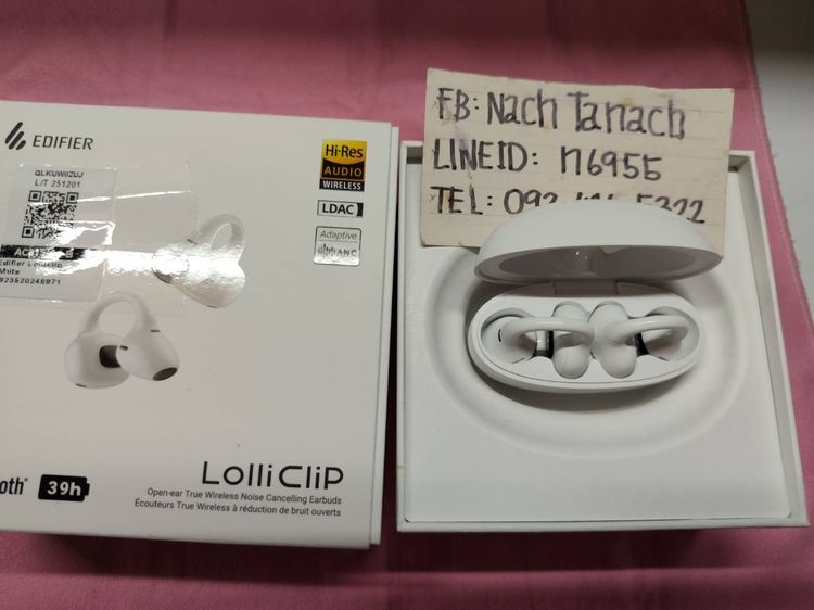 หูฟังไร้สายทรง Open-ear งาน Edifier Lolliclip ระบบตัดเสียงรบกวน ANC รูปที่ 2