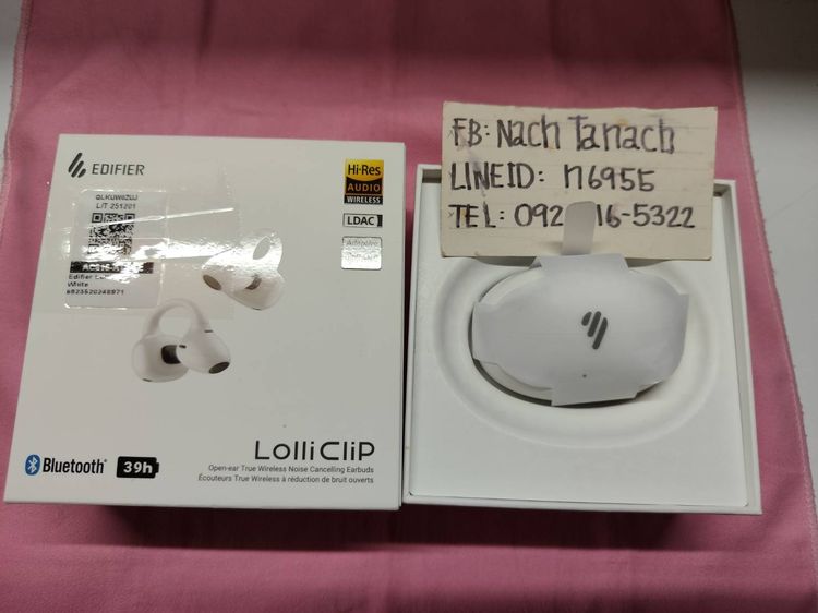 หูฟังไร้สายทรง Open-ear งาน Edifier Lolliclip ระบบตัดเสียงรบกวน ANC