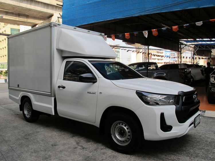 Toyota Hilux Revo 2022 2.4 Entry Van ดีเซล ไม่ติดแก๊ส เกียร์ธรรมดา ขาว รูปที่ 2