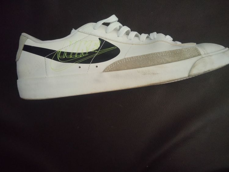 Nike Blazer Low Print White Black Volt Size45 รูปที่ 3