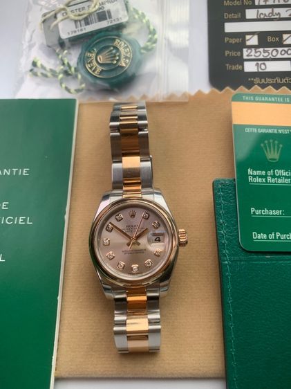 นาฬิกาRolex Lady 2tone Oyster Rose gold  รูปที่ 4