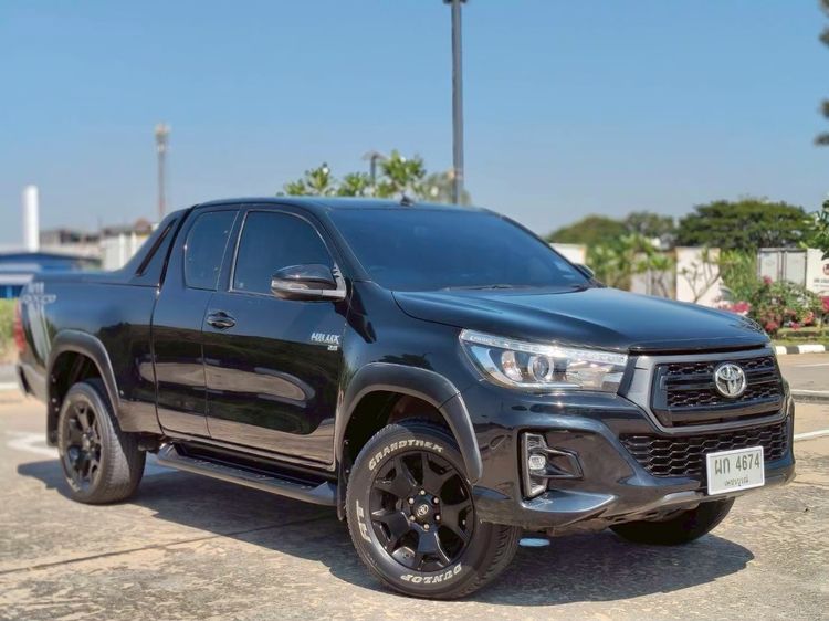 Toyota Hilux Revo 2018 Smart Cab 2.8 G Prerunner Navi Rocco Pickup ดีเซล ไม่ติดแก๊ส เกียร์ธรรมดา ดำ รูปที่ 2