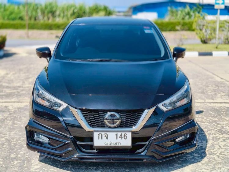 Nissan Almera 2020 1.0 VL Sedan เบนซิน ไม่ติดแก๊ส เกียร์อัตโนมัติ ดำ รูปที่ 2
