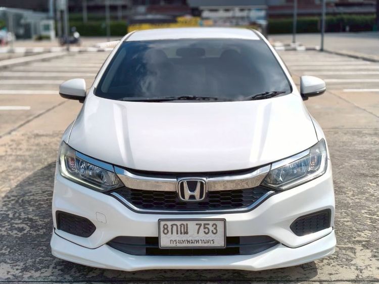 Honda City 2018 1.5 S Sedan เบนซิน ไม่ติดแก๊ส เกียร์อัตโนมัติ ขาว รูปที่ 2