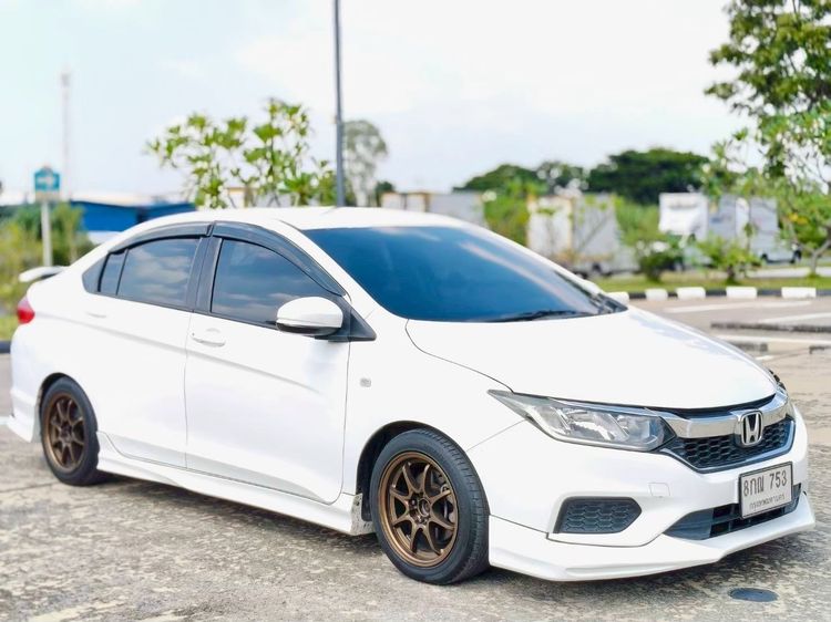 Honda City 2018 1.5 S Sedan เบนซิน ไม่ติดแก๊ส เกียร์อัตโนมัติ ขาว รูปที่ 3