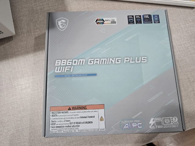 ขายด่วน เมนบอร์ด MSI Gaming Plus WiFi b860m ของใหม่ ยังไม่ได้แกะใช้งาน