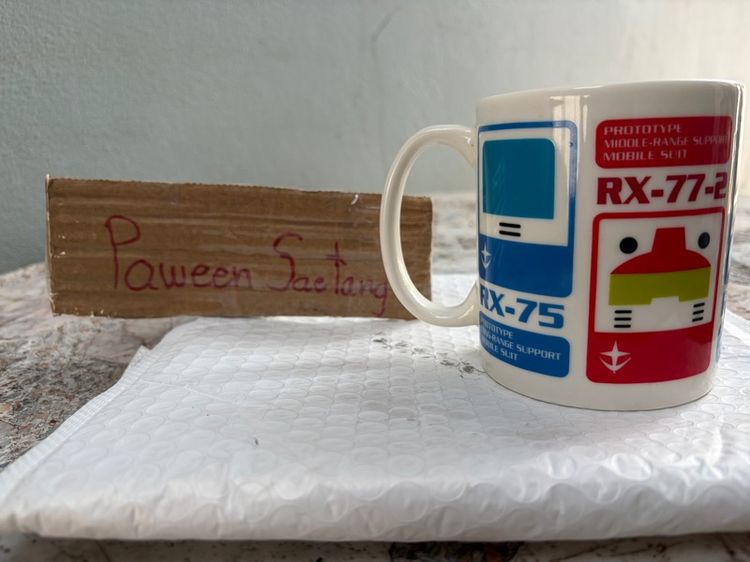 แก้วน้ำกันดั้ม Gundam Mug RX-78-2 White รูปที่ 2
