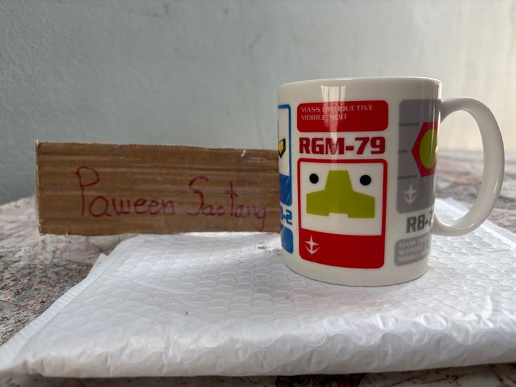 แก้วน้ำกันดั้ม Gundam Mug RX-78-2 White