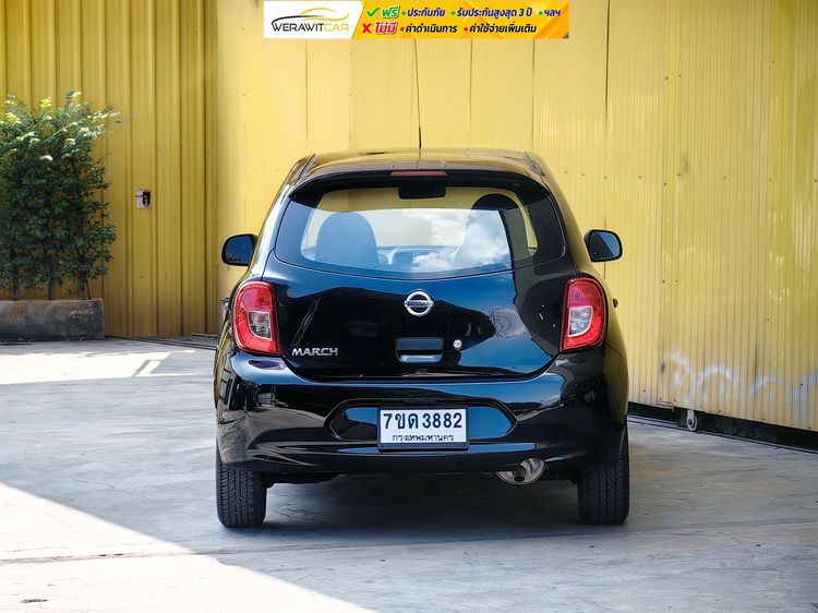 Nissan March 2019 1.2 S Sedan เบนซิน ไม่ติดแก๊ส เกียร์ธรรมดา ดำ รูปที่ 4