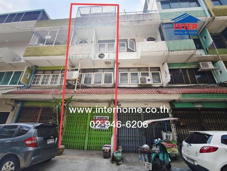 อาคารพาณิชย์ 4 ชั้น 14 ตร.ว. อาคารพาณิชย์ ซอยเจริญนคร14 แยก12 ถนนเจริญนคร ถนนกรุงธนบุรี เขตคลองสาน กรุงเทพมหานคร