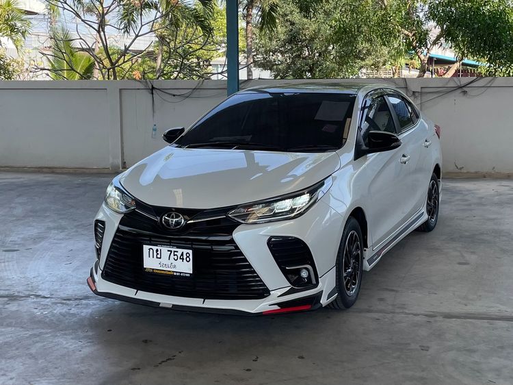 Toyota Yaris ATIV 2021 1.2 Sport Premium Sedan เบนซิน ไม่ติดแก๊ส เกียร์อัตโนมัติ ขาว