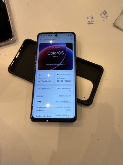 ppo A5pro ram8 rom256g ไม่ล็อคซิม ไม่มีตำหนิ ใช่งานปกติ มีเครื่อง กับที่ชาร์จ นัดรับกทม. เก็บเงินปลายทาง โทร 094456154  รูปที่ 4