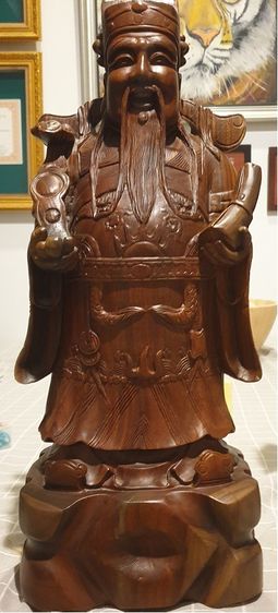 ขายแกะสลักรูปปั้นเทพเจ้าจีน 3 องค์ ซึ่งเป็นสัญลักษณ์แห่งความมงคล  ฮก ลก ซิ่ว รูปที่ 3