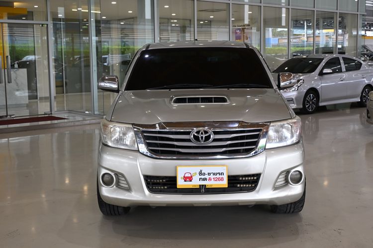 Toyota Hilux Vigo Champ 2012 Smart Cab 2.5 E Pickup ดีเซล ไม่ติดแก๊ส เกียร์ธรรมดา เทา รูปที่ 3