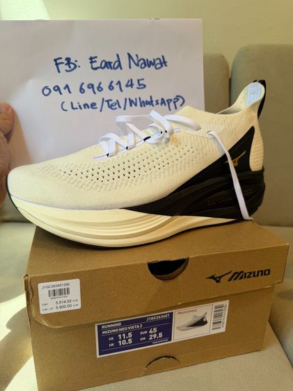 Mizuno Neo Vista 2 Orgimami 11.5 US สภาพดีมาก ใส่ครั้งเดียว รูปที่ 2