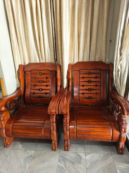 ขายชุดเฟอร์นิเจอร์ไม้สักแท้ 5 ชิ้น สภาพดีแข็งแรง