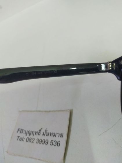 แว่นกันแดด Rayban ของแท้ ขนาด 49 17 140 เลนส์สวยใส สภาพดี รูปที่ 6