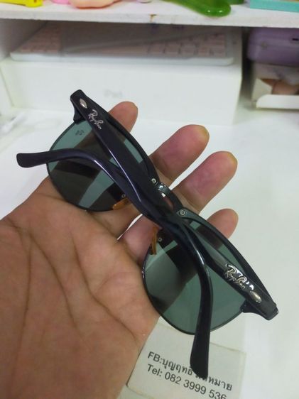 แว่นกันแดด Rayban ของแท้ ขนาด 49 17 140 เลนส์สวยใส สภาพดี รูปที่ 7