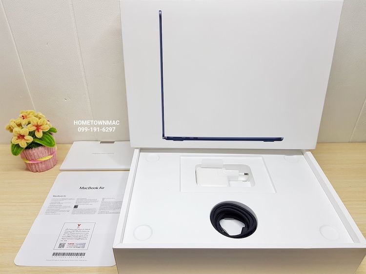 MacbookAir (Retina13-inch, 2025) M4 10-Core CPU 8-Core GPU SSD 256Gb Ram 16Gb Midnight ใช้น้อย ครบกล่อง มีประกัน รูปที่ 2