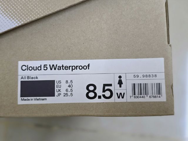 On Cloud ผู้หญิง รุ่น Cloud 5 Waterproof สี All Black รูปที่ 10