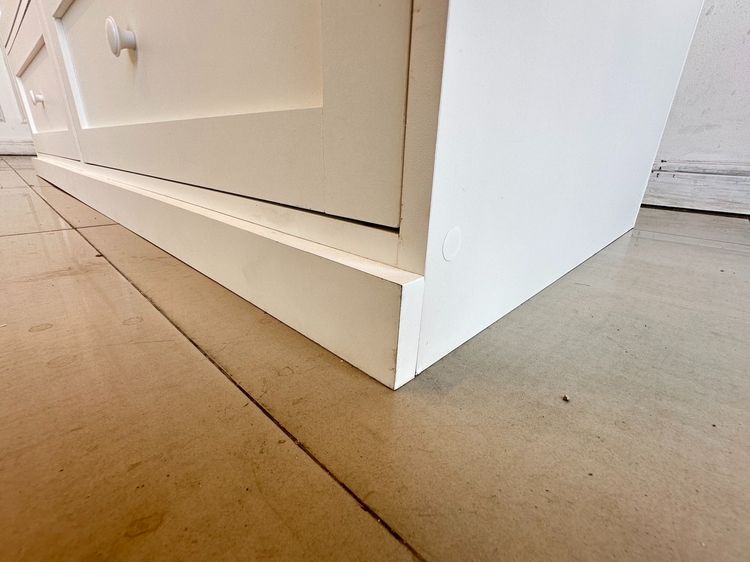 ตู้ลิ้นชัก ตู้พระ ท็อปสีบีช (แยกได้) 6 ลิ้นชัก โครงไม้ MDF สีขาว รูปที่ 12