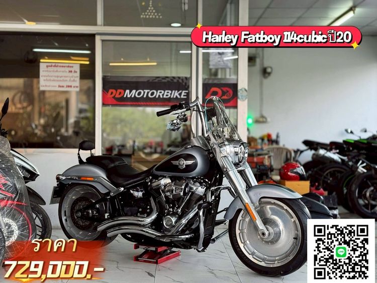 ✅Harley Fatboy 114cubic เครื่องM8 ปี 2020  ✅เครื่องยนต์ 1868 cc ✅เลขไมล์. 15,000 KM