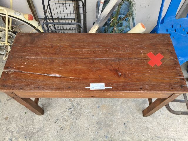 โต๊ะนักเรียนเก่าไม้สักแท้ รูปที่ 3