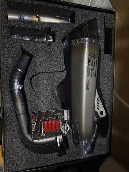 ท่อ มอเตอร์ไซค์ sc moto ฟลู ไทเทเนี่ยมแท้