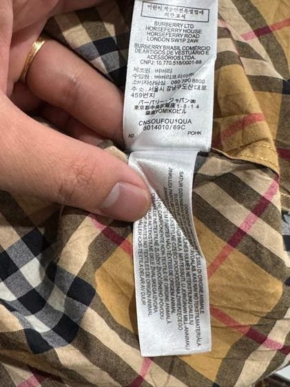 เสื้อ Burberry แขนยาว ของแท้ รูปที่ 4
