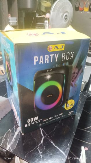 ใช้ครั้งเดียว AJ ลำโพงบลูทูธ รุ่น X-65  ลำโพงบลูทูธคาราโอเกะ 60 วัตต์เเท้ มีไฟ LED แถมไมค์ลอย อุปกรณ์ครบชุด  รูปที่ 10