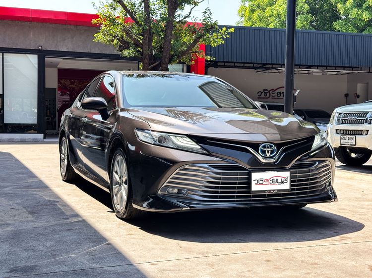 Toyota Camry 2019 2.5 Hybrid Sedan ไฮบริด เกียร์อัตโนมัติ น้ำตาล รูปที่ 3