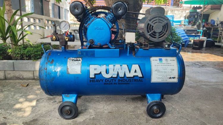 ปั๊มลมPUMA 64ลิตร 1แรง ดูดอัดตัดต่อ ใช้งานปกติ
