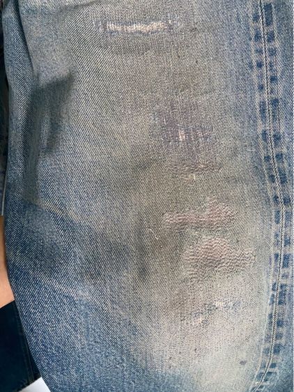 กางเกงยีนส์ Vintage Levis 501 ริมเเดง กระดุม 555 ปี 90s รูปที่ 5