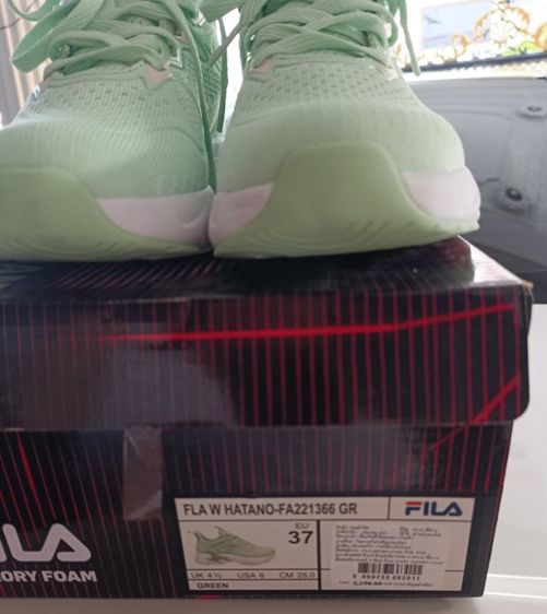 ขายถูก รองเท้า Fila ของใหม่ สีเขียว size 37-23.5  เบา สบายนุ่มมาก รูปที่ 8